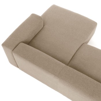 Blok 4-zitsbank met chaise longue rechts beige 330 cm