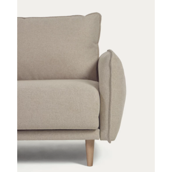 Carlota 3-zitsbank in beige, 213 cm