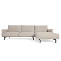 Galene 3-zitsbank met chaise longue rechts, beige, 254 cm