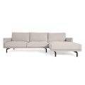 Galene 4-zitsbank met chaise longue rechts, beige, 314 cm
