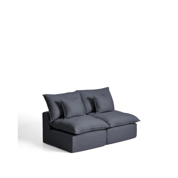 Anarela 2-zits modulaire bank met afneembare hoes van linnen en viscose.