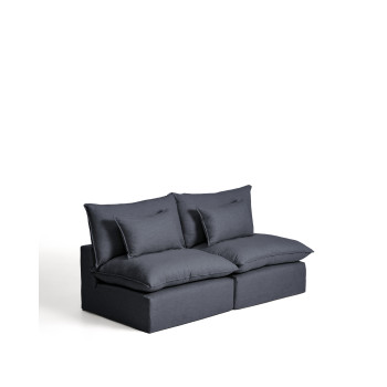 Anarela modulaire 3-zitsbank met afneembare hoes van linnen en viscose.