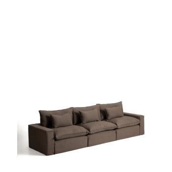 Anarela 5-zits modulaire bank met afneembare linnen hoes