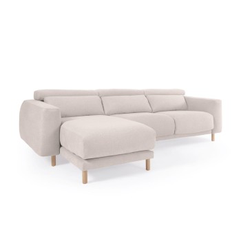Singa 3-zitsbank met chaise longue aan de linkerkant