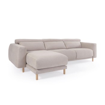 Singa 3-zitsbank met chaise longue aan de linkerkant