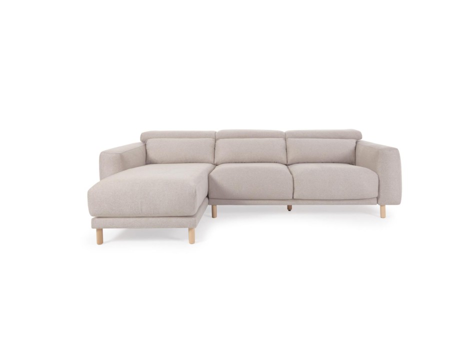 Singa 3-zitsbank met chaise longue aan de linkerkant