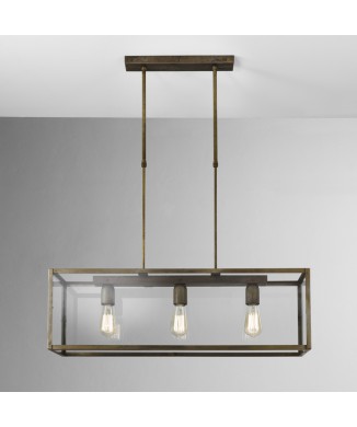 LONDON 205.04.FF IL FANALE hanglamp van ijzer en glas