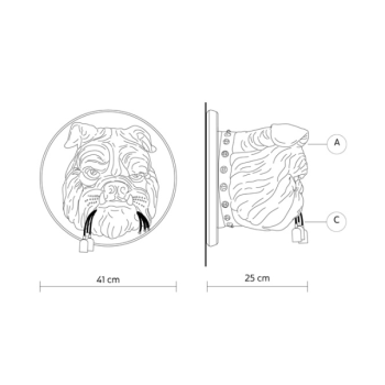Karman Amsterdam Binnenwandlamp