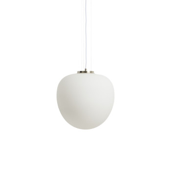 Ardali plafondlamp van gerookt glas en staal met geborstelde afwerking Ø 25 cm