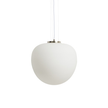 Ardali plafondlamp van gerookt glas en staal met geborstelde afwerking Ø 40 cm