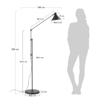 Dione vloerlamp