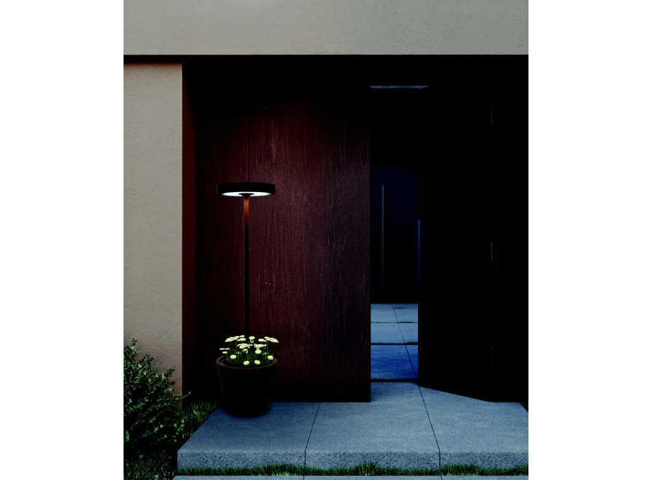 Poldina Reverso Solar L Wi-Fi Vloerlamp SAFFRAAN