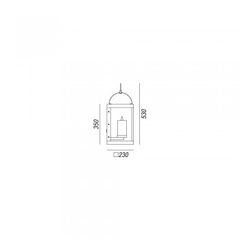 Buitenwandlantaarn LANTERNE 265.03.FF IL FANALE