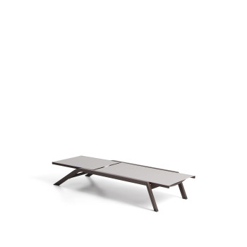 Capraia stapelbare aluminium ligstoel