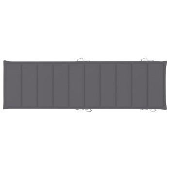 Bruine ligstoel van massief acaciahout