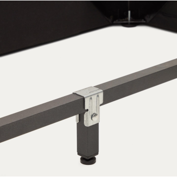 Martina bed met afneembare hoes van ecru lamsleer 