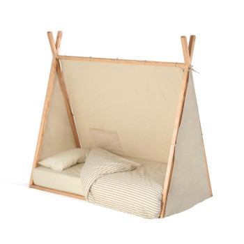 Maralis-type bed van massief beukenhout