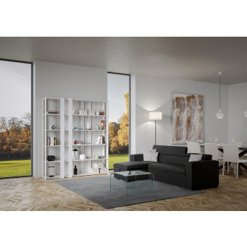 Kato Boekenkast - Composition E Kato 6R 8 lange stroken Wit Essen