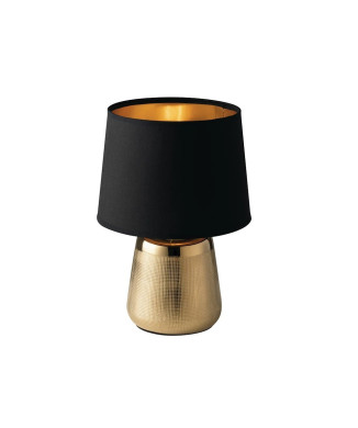 ECSTASY GOLD/BLACK LAMP 1XE14 17X29CM