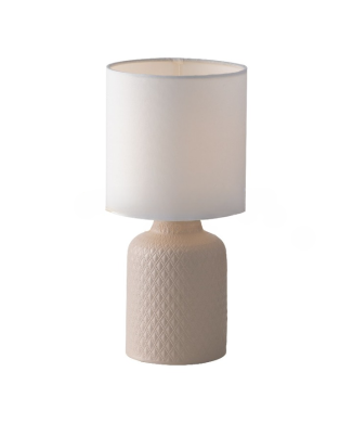 Antieke Ravello lamp in roze/wit, 1xE14, 15x32 cm