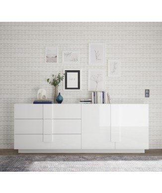 JUPITER dressoir met 3 laden en 2 deuren, 241x44x90 cm