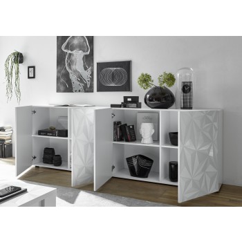 PRISMA dressoir met 4 deuren, witte kleur