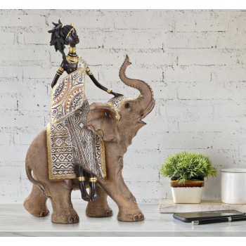 Masai-stam met olifant