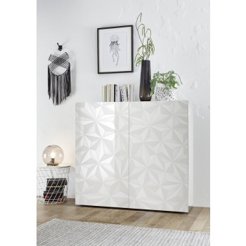 PRISMA kast met 2 deuren, witte kleur