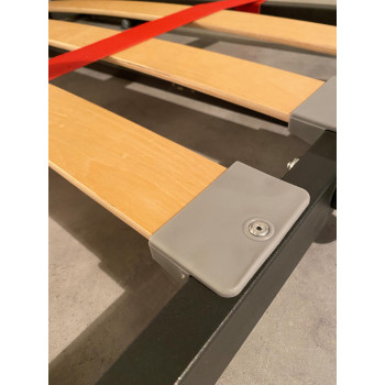 Mod.Kando Single met Sofa - Kando eenpersoons wandbed met sofa in wit, grijs en groen