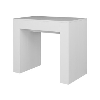 Nieuwe Console Extra - Uitschuifbare consoletafel 90x49/307 cm Extra wit essenhout met interne verlengstukken