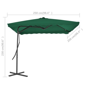 Parasol met stalen paal 250x250x230 