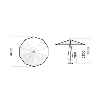 Palladio Standaard C2500 PAS Scolaro-paraplu