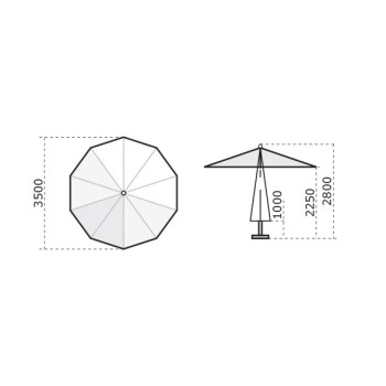 Palladio Standaard C2500 PAS Scolaro-paraplu