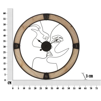WANDKLOK VOOR KOPPELS