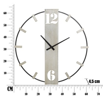 ZILVEREN WANDKLOK