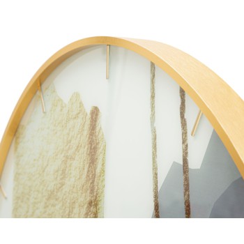 Klok met glazen motief