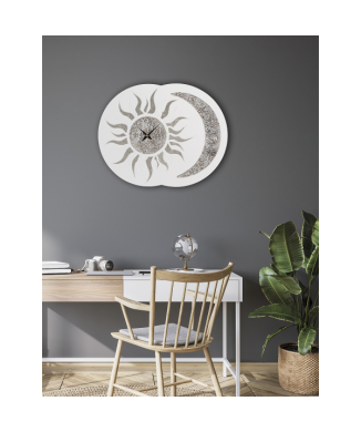 Zon-maanklok P3334 PINTDECOR