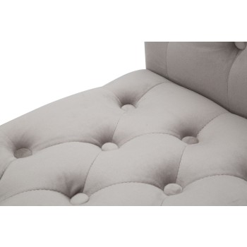 Parijse bank grijs/goud