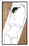 STRIP WANDPANEEL -B- IJZER EN HOUT
