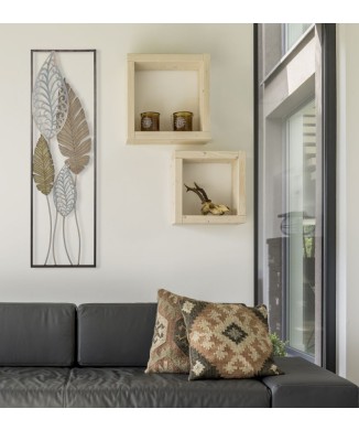 IJZEREN EN HOUTEN BLAD PANEEL -B-