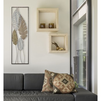 IJZEREN EN HOUTEN BLAD PANEEL -B-