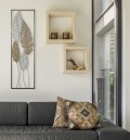 IJZEREN EN HOUTEN BLAD PANEEL -B-