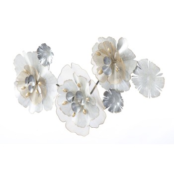 IJZEREN PANEEL MET BLOEMMOTIE