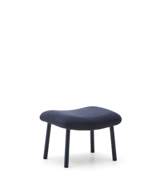 Inari voetensteun in blauw en blauw gelakt staal, 60 x 50 cm, FSC Mix Credit