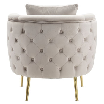 Boekarest grijze fauteuil