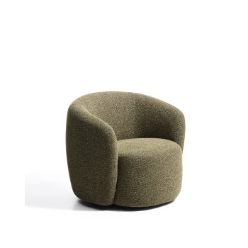 Odenia draaifauteuil in micro bouclé