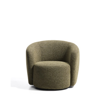 Odenia draaifauteuil in micro bouclé