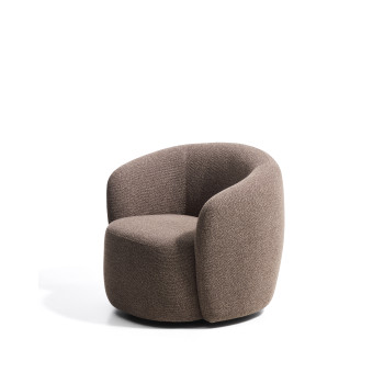 Odenia draaifauteuil in micro bouclé