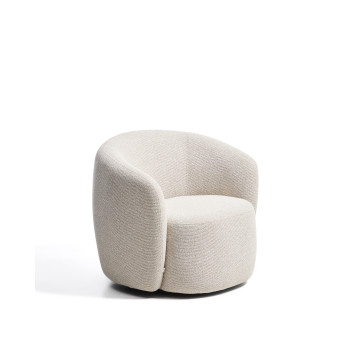 Odenia draaifauteuil in micro bouclé