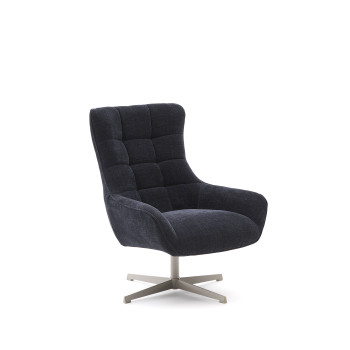 Teryl chenille draaibare fauteuil